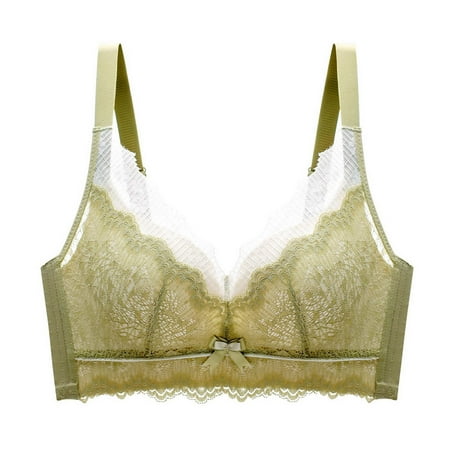 Bigersell Full-Figure Bra Ladies Comfortable Breathable No Underwire Lace Push-Up Adjustment Lift Bra Woman Underwear Tall Size Bralette Bra Style 6528 Green 38B
Bigersell Full-Figure Bra Ladies Comfortable Breathable No Underwire Lace Push-Up Adjustment Lift Bra Woman Underwear Tall Size Bralette Bra Style 6528 Green 38B
