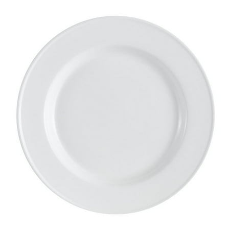 Everest Plate English Foot 10-1/2 Dia. X 1 H Porcelain Bone White 2 packs
