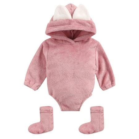 Canis Newborn Infant Baby Girl Winter Clothes Toddlers Hooded Rompers with Socks Sets
Canis Newborn Infant Baby Girl Winter Clothes Toddlers Hooded Rompers with Socks Sets