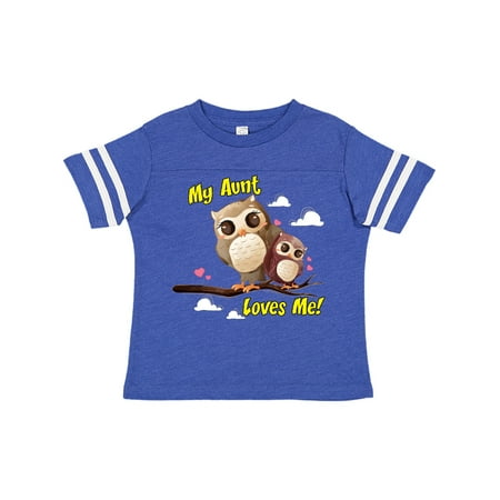 Inktastic My Aunt Loves Me Owl Gift Toddler Boy or Toddler Girl T-Shirt