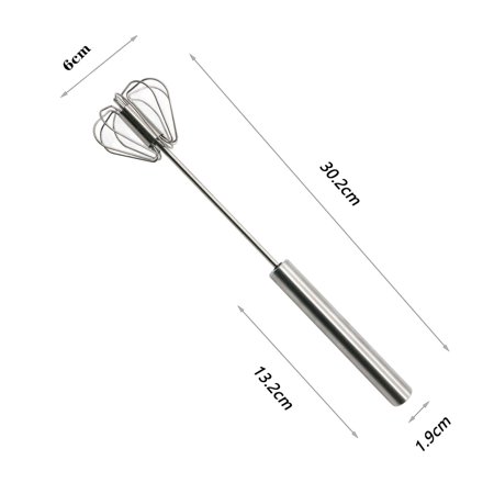 304 Stainless Steel Semi-automatic Mixer Egg Beater Manual Self Turning Flour Cream egg mixer Stirring Kitchen Tools
304 Stainless Steel Semi-automatic Mixer Egg Beater Manual Self Turning Flour Cream egg mixer Stirring Kitchen Tools