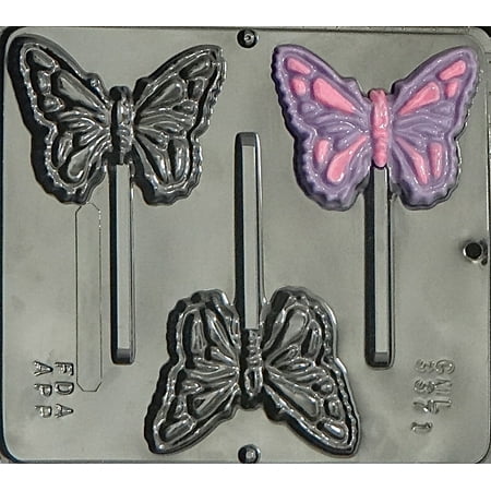3371 Butterfly Lollipop Chocolate Candy Mold