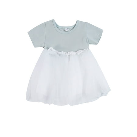 Nokpsedcb Newborn Infant Kids Baby Girls Short Sleeve Lace Floral Bowknot Tutu Dress Summer Outfits Green 6-12 Months
Nokpsedcb Newborn Infant Kids Baby Girls Short Sleeve Lace Floral Bowknot Tutu Dress Summer Outfits Green 6-12 Months