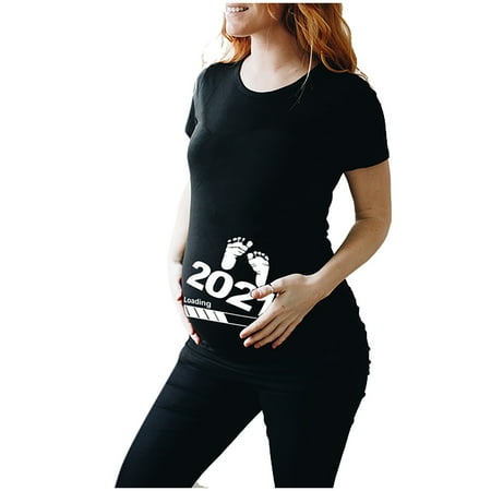 HGWXX7 Maternity Clothing Summer Casual Maternity Wear 2021 Foot Letters Printed Short-sleeved Top
HGWXX7 Maternity Clothing Summer Casual Maternity Wear 2021 Foot Letters Printed Short-sleeved Top