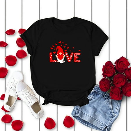Women s Fashion O-neck Short Sleeve Casual Cute Holiday Valentine s Day Shirt Printed Shirt Valentine s Day
Women s Fashion O-neck Short Sleeve Casual Cute Holiday Valentine s Day Shirt Printed Shirt Valentine s Day