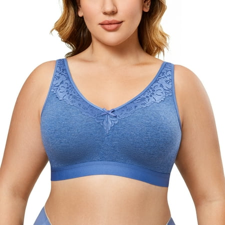 AISILIN Women s Wireless Cotton Bra Plus Size Full Coverage Unlined Sleep Comfort
AISILIN Women s Wireless Cotton Bra Plus Size Full Coverage Unlined Sleep Comfort