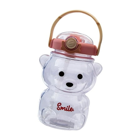 cute Bear tubularis Bottle Portable Drinking Cup Beverage DIY Drinks Adjustable Straps Water Bottle with tubularis for Women Girls Picnic Hiking 1000ml Pink
cute Bear tubularis Bottle Portable Drinking Cup Beverage DIY Drinks Adjustable Straps Water Bottle with tubularis for Women Girls Picnic Hiking 1000ml Pink
