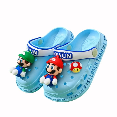 Kids Garden Clogs Cute Non-Slip Boys & Girls Soft Sole Lightweight Summer Slides Sandals for Bathroom Shower Pool Beach Light Blue 11
Kids Garden Clogs Cute Non-Slip Boys & Girls Soft Sole Lightweight Summer Slides Sandals for Bathroom Shower Pool Beach Light Blue 11