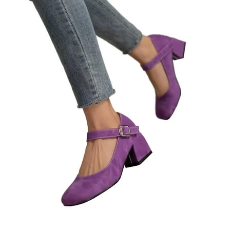 Ritualay Women Mary Jane Buckle Dress Shoes Square Toe Heeled Sandals Elegant Comfort Pumps Outdoor Prom Chunky Pink 4.5
Ritualay Women Mary Jane Buckle Dress Shoes Square Toe Heeled Sandals Elegant Comfort Pumps Outdoor Prom Chunky Pink 4.5