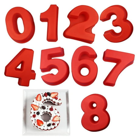 Ksruee 3D Silicone Number Cake Molds Food Grade 3D Silicone Candy Mold Strong Heat Soft Easy Demoulding Baking Moulds for DIY Chocolate Candy Cake Crayons heathly
Ksruee 3D Silicone Number Cake Molds Food Grade 3D Silicone Candy Mold Strong Heat Soft Easy Demoulding Baking Moulds for DIY Chocolate Candy Cake Crayons heathly