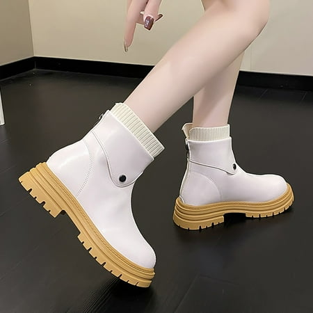 MIASHUI Women Ladies Ankle Boots Autumn And Winter Fashion Solid Color Simple Comfortable Round Toe Autumn Winter Casual Shoes for Women
MIASHUI Women Ladies Ankle Boots Autumn And Winter Fashion Solid Color Simple Comfortable Round Toe Autumn Winter Casual Shoes for Women