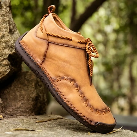 SHZHYYWL Handmade PU Leather Men‘s Casual Retro Ankle Boots with Zipper Stylish Desert Walking Shoes for a Trendy Look
SHZHYYWL Handmade PU Leather Men‘s Casual Retro Ankle Boots with Zipper Stylish Desert Walking Shoes for a Trendy Look