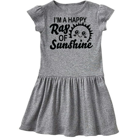 Inktastic Im a Happy Ray of Sunshine with Happy Sun Gift Toddler Girl Dress