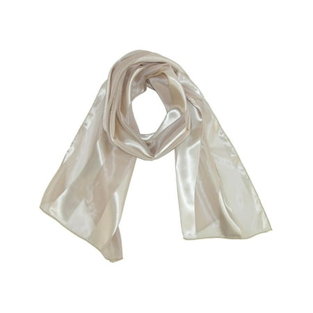 CTM® Long Solid Satin Scarf (Women's)