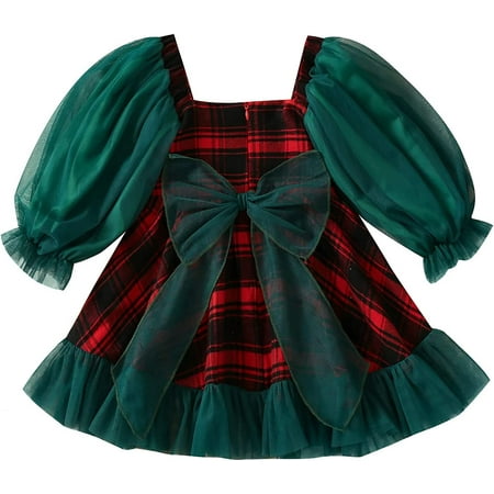 PIKADINGNIS Toddler Kids Baby Girls Christmas Dress Plaid Mesh Square Neck Puff Long Sleeve Tulle Dress Princess Party Dresses
PIKADINGNIS Toddler Kids Baby Girls Christmas Dress Plaid Mesh Square Neck Puff Long Sleeve Tulle Dress Princess Party Dresses