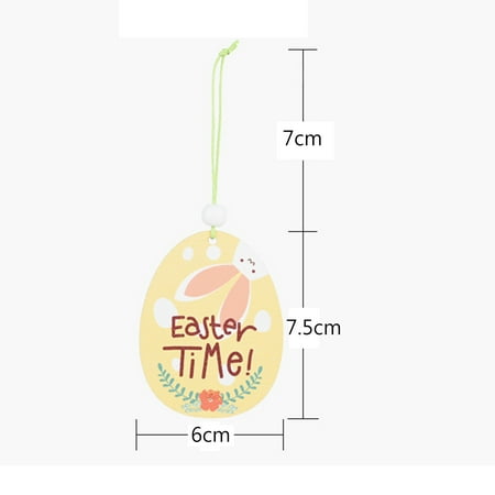 Taluosi 2Pcs/Set Happy Easter Pendant Lovely DIY Decorative Easter Wooden Egg Pendant for Celebration
Taluosi 2Pcs/Set Happy Easter Pendant Lovely DIY Decorative Easter Wooden Egg Pendant for Celebration