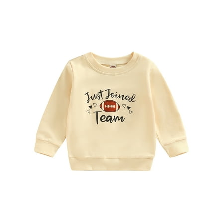 Bagilaanoe Toddler Baby Girl Boy Oversized Sweatshirt Long Sleeve Letter Rugby Print Pullover 12M 18M 24M 3T 4T 5T Kids Fall Loose Tee Tops
Bagilaanoe Toddler Baby Girl Boy Oversized Sweatshirt Long Sleeve Letter Rugby Print Pullover 12M 18M 24M 3T 4T 5T Kids Fall Loose Tee Tops