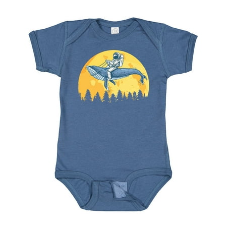 Inktastic Astronaut Space Whale Moon Gift Baby Boy or Baby Girl Bodysuit