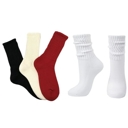 Japanese Korean Fashion Cotton Slouch Socks for Women Long Stacked Socks Multi Color-4 Pairs
Japanese Korean Fashion Cotton Slouch Socks for Women Long Stacked Socks Multi Color-4 Pairs