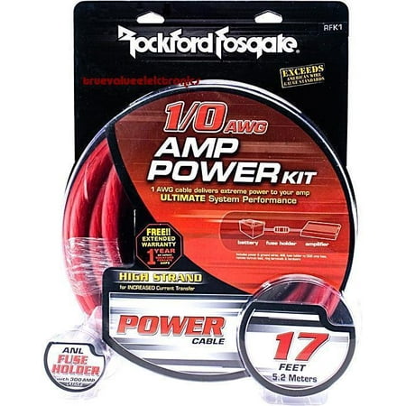 [해외] Rockford Fosgate ROCKFORD FOSGATE RFK1 1/0 AWG Power AMPLIFIER KIT