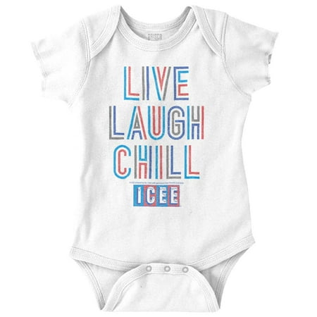 Live Laugh Chill Icee Logo Retro Romper Boys or Girls Infant Baby Brisco Brands 12M
Live Laugh Chill Icee Logo Retro Romper Boys or Girls Infant Baby Brisco Brands 12M
