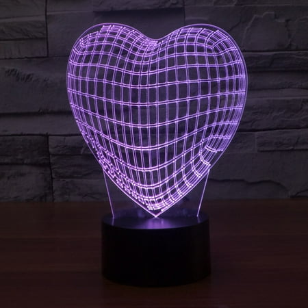 3D Acrylic Heart Illusion Light Plastic Touch Switch Base LED Colorful Plate Lamp Desktop Ornament with without Battery
3D Acrylic Heart Illusion Light Plastic Touch Switch Base LED Colorful Plate Lamp Desktop Ornament with without Battery