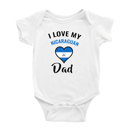 I Love My Nicaraguan Dad Heart Flag Cute Baby Rompers Baby Bodysuit (White 12-18 Months)
I Love My Nicaraguan Dad Heart Flag Cute Baby Rompers Baby Bodysuit (White 12-18 Months)