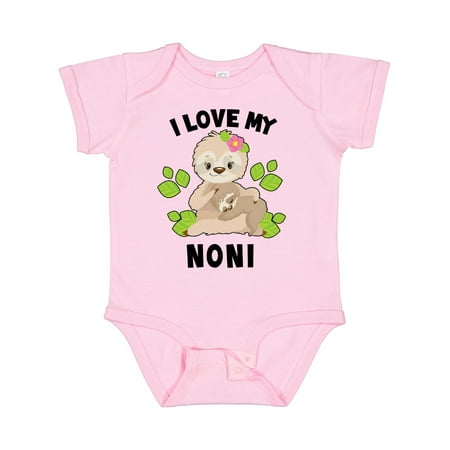 Inktastic Cute Sloth I Love My Noni with Green Leaves Gift Baby Boy or Baby Girl Bodysuit
Inktastic Cute Sloth I Love My Noni with Green Leaves Gift Baby Boy or Baby Girl Bodysuit