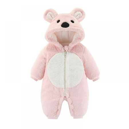 Popvcly Toddler Baby Boys Girls Full Zip Up Plush Hooded Bodysuit Cute Bear Ears Winter Thick Jumpsuit Romper Warm Outwear 0-24 Months
Popvcly Toddler Baby Boys Girls Full Zip Up Plush Hooded Bodysuit Cute Bear Ears Winter Thick Jumpsuit Romper Warm Outwear 0-24 Months