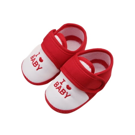 Lacyhop Infant First Walkers Shoe Cartoon Crib Shoes Prewalker Sneakers Home Comfortable Flats Lightweight Soft Sole Walking Sneaker White Red 3C 
Lacyhop Infant First Walkers Shoe Cartoon Crib Shoes Prewalker Sneakers Home Comfortable Flats Lightweight Soft Sole Walking Sneaker White Red 3C