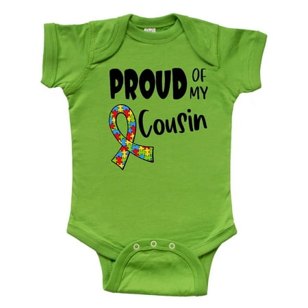 Inktastic Proud of my Cousin Autism Awareness Puzzle Piece Ribbon Gift Baby Boy or Baby Girl Bodysuit
Inktastic Proud of my Cousin Autism Awareness Puzzle Piece Ribbon Gift Baby Boy or Baby Girl Bodysuit
