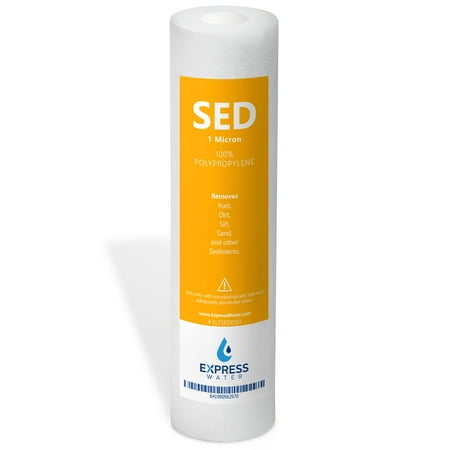 Express Water – Sediment Water Filter Replacement – 1 Micron High Capacity – 10 inch – Under Sink and RO System
Express Water – Sediment Water Filter Replacement – 1 Micron High Capacity – 10 inch – Under Sink and RO System
