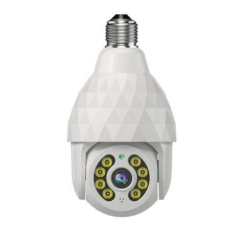 Kiplyki Wireless WiFi Bulb Camera 2MP Bulb Security Camera Smart 360 PTZ Bulb Security Camera APP Access And Alarm Notification Night Vision
Kiplyki Wireless WiFi Bulb Camera 2MP Bulb Security Camera Smart 360 PTZ Bulb Security Camera APP Access And Alarm Notification Night Vision
