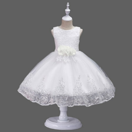 THE WILD Girls Dresses Casual Ruffled Embroidered Solid Color O-Neck Sleeveless Midi Prom Dress White
THE WILD Girls Dresses Casual Ruffled Embroidered Solid Color O-Neck Sleeveless Midi Prom Dress White