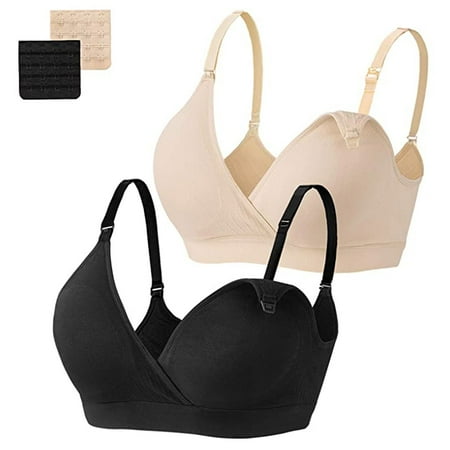 EHTMSAK 2 Pack Women s Maternity Pregnancy Seamless Breastfeeding Bras No Underwire Full Bust Seamless Nursing Maternity Bras with Bra Extenders Multicolour XL
EHTMSAK 2 Pack Women s Maternity Pregnancy Seamless Breastfeeding Bras No Underwire Full Bust Seamless Nursing Maternity Bras with Bra Extenders Multicolour XL