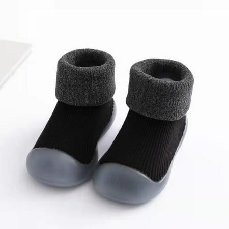 QWZNDZGR 2022 Winter kids Cotton Shoes Thicken Toddler shoes Baby Boys Snow Footwear Soft-soled Warm Baby Girls toddler Boots 0-4 Years