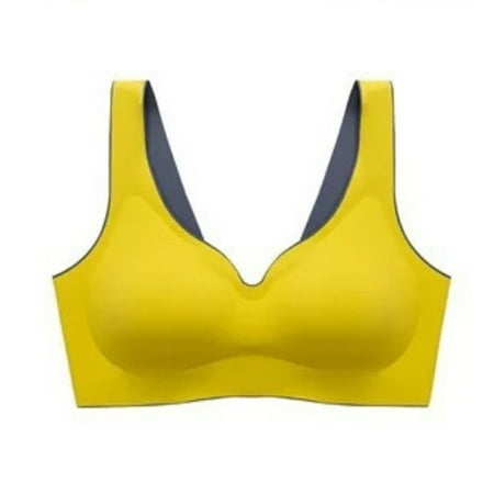 No rimless latex underwear ice silk vest sleep sports bra