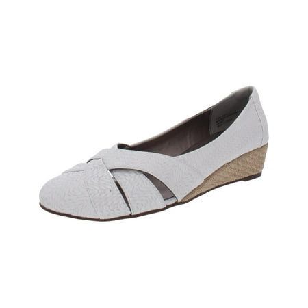 Array Womens Janice Faux Leather Slip On Espadrille Heels