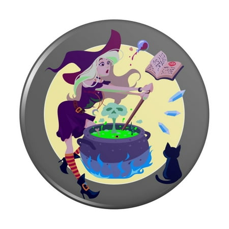 Little Witch Brewing Potions Kitchen Refrigerator Locker Button Magnet