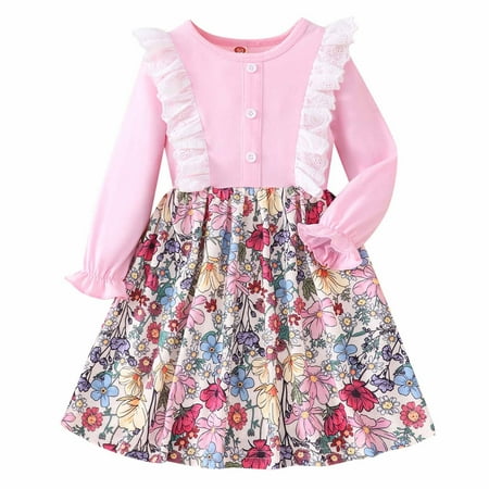 ZCFZJW Baby Girl Dress Spring Trendy Outfits Ruffle Long Sleeve Mesh Bowknot Cute Floral Print Skirt Princess Casual Elegant Dresses Pink 5-6 Years
ZCFZJW Baby Girl Dress Spring Trendy Outfits Ruffle Long Sleeve Mesh Bowknot Cute Floral Print Skirt Princess Casual Elegant Dresses Pink 5-6 Years