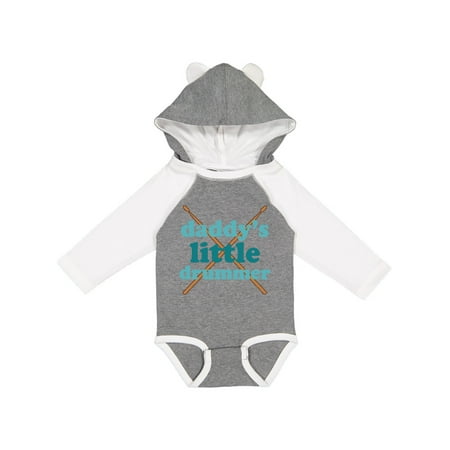 Inktastic Daddy s Little Drummer Gift Baby Boy or Baby Girl Long Sleeve Bodysuit