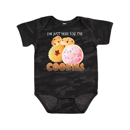 Inktastic I m Just Here for the Cookies Gift Baby Boy or Baby Girl Bodysuit