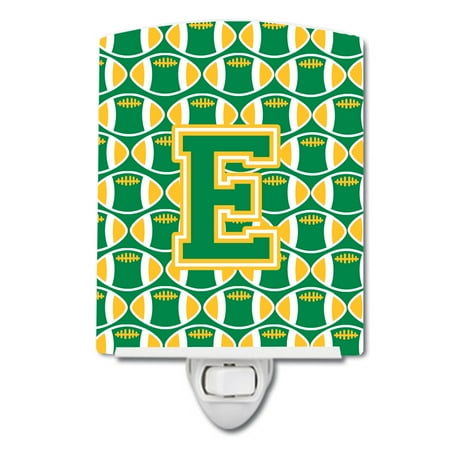 Caroline s Treasures CJ1069-ECNL Letter E Football Green and Gold Ceramic Night Light 6x4x3 multicolor
Caroline s Treasures CJ1069-ECNL Letter E Football Green and Gold Ceramic Night Light 6x4x3 multicolor