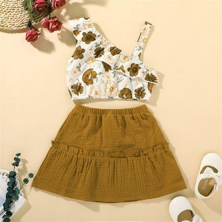 dmqupv Muddy Girl Baby Kids Toddler Baby Girls Sleeveless Flower Print Vest Tops Patchwork Skirt Girls New Born Outfit Yellow 2-3 Years
dmqupv Muddy Girl Baby Kids Toddler Baby Girls Sleeveless Flower Print Vest Tops Patchwork Skirt Girls New Born Outfit Yellow 2-3 Years