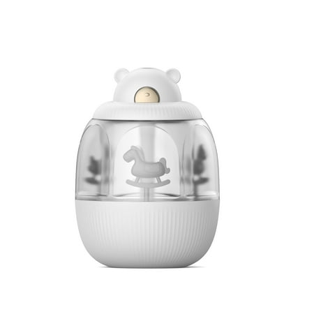 320ML Air Humidifier Colorful Carousel With Music Box Small Home Bedroom