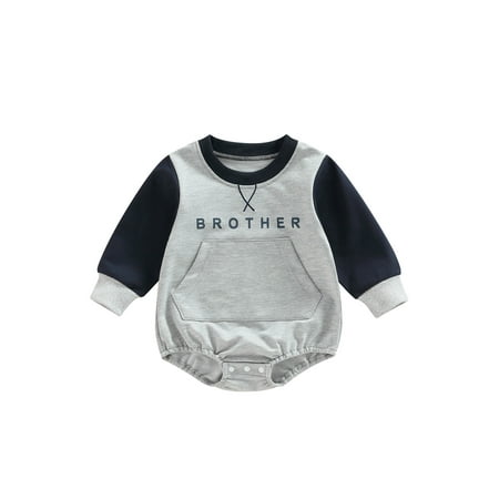 Fayueye Toddler Baby Sweatshirt Rompers Letter Print Contrast Color Casual Long Sleeve Jumpsuit for Newborn Girl Boy
Fayueye Toddler Baby Sweatshirt Rompers Letter Print Contrast Color Casual Long Sleeve Jumpsuit for Newborn Girl Boy