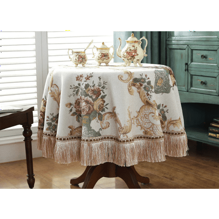 dosili Dustproof Tassel Table Cloth Embroidery Tablecloth Round Dining Desk Retro Table Cover Cloth Living Room Decor 식탁보
dosili Dustproof Tassel Table Cloth Embroidery Tablecloth Round Dining Desk Retro Table Cover Cloth Living Room Decor 식탁보