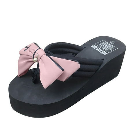 Pgeraug womens slippers Women Wedges Beach Shoe Indoor&Outdoor Non-Slip Slippers Platform Home Slippers mens slippers Pink 36
Pgeraug womens slippers Women Wedges Beach Shoe Indoor&Outdoor Non-Slip Slippers Platform Home Slippers mens slippers Pink 36