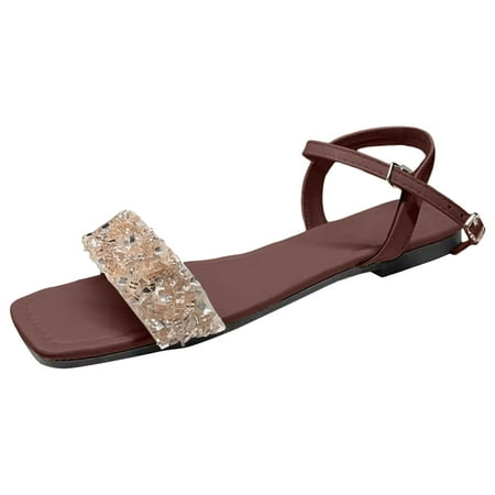 Cathalem Ladies Sandals Comfortable Sandals for Women: Comfortable Sandals Womens Dressy Summer Flip Flops Casual(Brown 41)
Cathalem Ladies Sandals Comfortable Sandals for Women: Comfortable Sandals Womens Dressy Summer Flip Flops Casual(Brown 41)