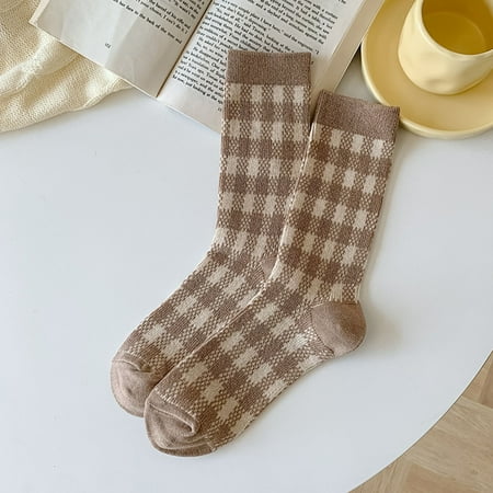 6 pair Women Autumn And Winter Coffee Color Plaid Leopard Stripe Warm Socks Color Random
6 pair Women Autumn And Winter Coffee Color Plaid Leopard Stripe Warm Socks Color Random